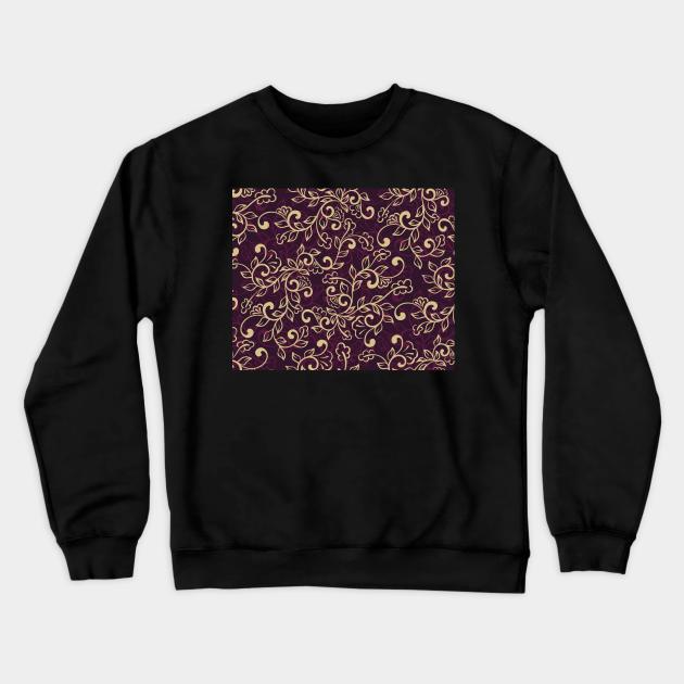 Floral Pattern, Flowers Pattern Design, Vintage Design Crewneck Sweatshirt by Utopia Shop